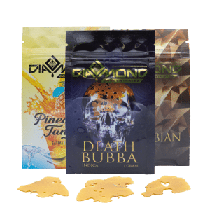 Shatter and Package on Transparent Background from Doctor Dutch Online Cannabis Dispensary Canada