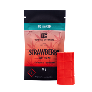 Strawberry THC Gummy Candy Package from Doctor Dutch Online Cannabis Dispensary Canada